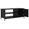 vidaXL TV Cabinet Black Oak 100 x 40 x 45 cm Engineered Wood