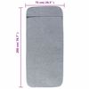 vidaXL Beach Towels 2 pcs Grey 75x200 cm Fabric 400 GSM