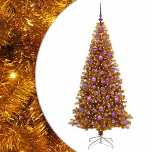 vidaXL Christmas Tree Gold 180 cm PET