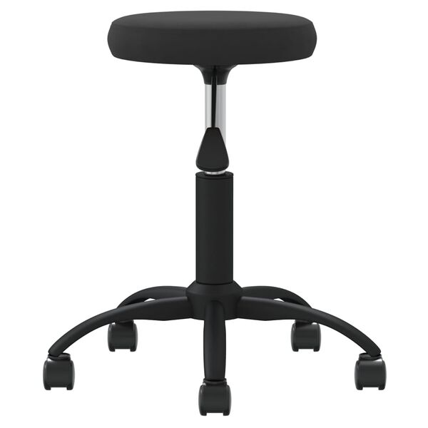 vidaXL Office Swivel Chair Black Velvet