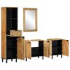 vidaXL 4 Piece Bathroom Furniture Set Brown Solid Wood Mango