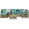 vidaXL 7 Piece Garden Sofa Set Impregnated Wood Pine