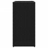 vidaXL Garden Planters 2 pcs Black 30x30x60 cm Poly Rattan