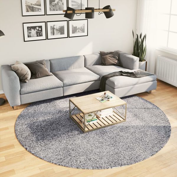 vidaXL Shaggy Rug PAMPLONA High Pile Modern Blue &Oslash; 240 cm