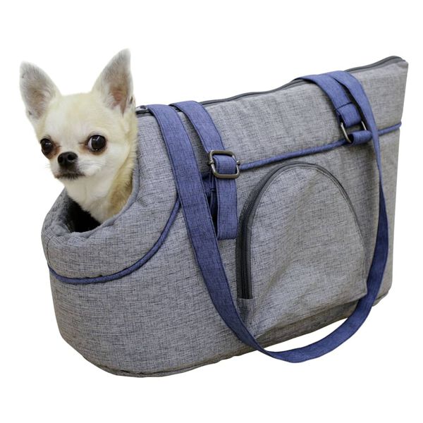 Kerbl Pet Carrier Bag Marie 46x23x25 cm Grey and Blue