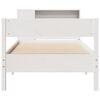 vidaXL Bookcase Bed without Mattress White 90x200cm Solid Wood Pine