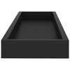 vidaXL Loggia Wall Shelves 2 pcs Black 60x15x4 cm MDF