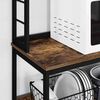 vidaXL Kitchen Shelf Smoked Oak 60 x 40 x 168 cm Engineered Wood