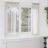 vidaXL Voile Curtain with Curtains 2 pcs Cream 175 x 140 cm Polyester