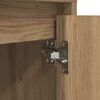 vidaXL Bedside Cabinet with LED Lights&nbsp;Artisan Oak 38x34x50 cm