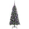 vidaXL Artificial Christmas Tree with 150 LEDs with Stand Green 120 cm