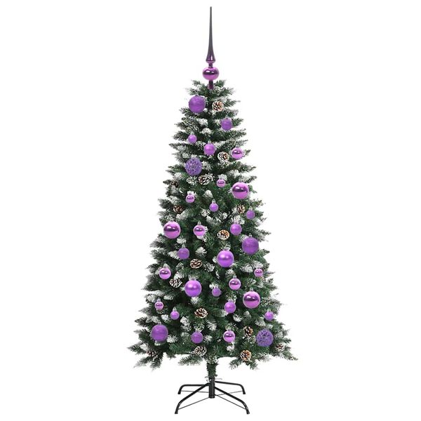 vidaXL Artificial Christmas Tree with 150 LEDs with Stand Green 120 cm