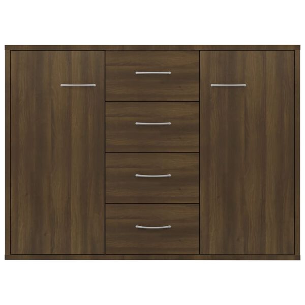 vidaXL Sideboard Brown Oak 88x30x65 cm Engineered Wood