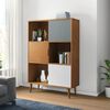 vidaXL Bookcase MOLDE Brown 90x35x133,5 cm Solid Wood Pine