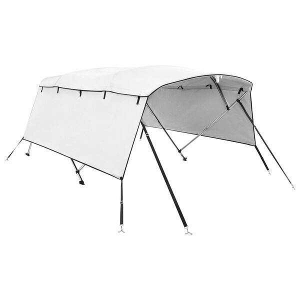 vidaXL 4-bow Bimini Top with Sidewalls 243x(170-182)x137 cm