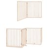 vidaXL Dog Gate with Door Foldable 10 Panels 800 cm Poplar Wood
