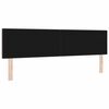 vidaXL Headboard Height Adjustable Manual Dark brown 180 cm Fabric
