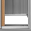 vidaXL Garden Shed Brown 126x97.5x177 cm Galvanised Steel
