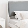 vidaXL Upholstered Headboard Light Grey 100 cm Solid Pine Wood