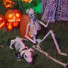 vidaXL Halloween Decoration Skeleton 2 pcs White Polypropylene