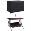 vidaXL Outdoor Swing Cover Black 220 x 150 x 150 cm 210D Oxford Fbric