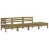 vidaXL Garden Sofa 4-Seater Impregnated Wood Pine