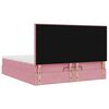vidaXL Ottoman Bed with Mattresses Pink 160x200cm Velvet