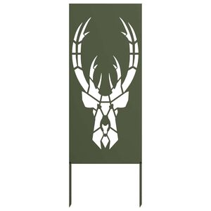 vidaXL Garden Privacy Screen Olive green 50 x 140 cm Cold-rolled steel