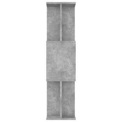 vidaXL Book Cabinet/Room Divider Concrete Grey 80x24x96 cm Engineered Wood