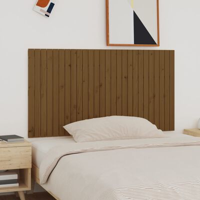 vidaXL Wall Headboard Honey Brown 166x3x90 cm Solid Wood Pine