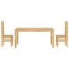 vidaXL 3 Piece Dining Set Panama Solid Wood Pine