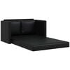 vidaXL Folding Sofa Bed Black 112 x 60 x 55 cm PVC