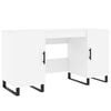 vidaXL Desk White 140x50x75 cm Engineered Wood
