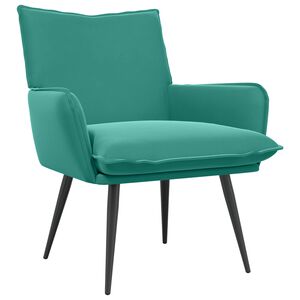 vidaXL Armchair Turquoise Velvet