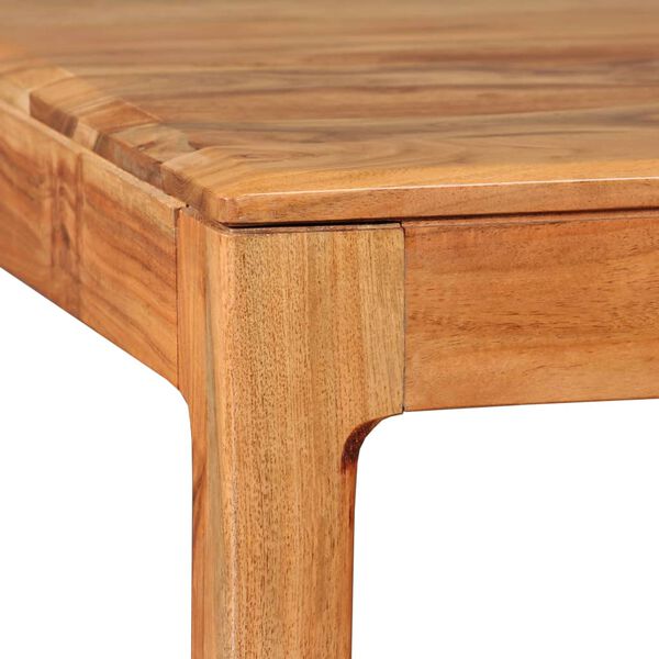 vidaXL Dining Table Solid Wood 118x60x76 cm