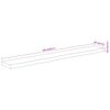 vidaXL Wall Shelf 140x20x3.8 cm Rectangular Solid Wood Acacia Live Edge