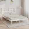vidaXL Bed Frame without Mattress White Solid Wood 160x200 cm