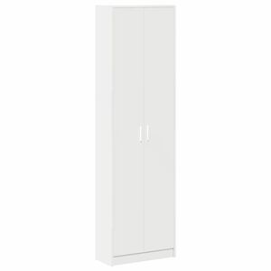 vidaXL Wardrobe with Shelf White 55 x 25 x 189 cm Engineered Wood