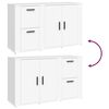 vidaXL Sideboard White 100x33x59.5 cm Engineered Wood