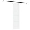 vidaXL Sliding Door 61 x 198.5 cm Engineered Wood White and Black