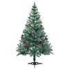 vidaXL Frosted Pre-lit Christmas Tree with Ball Set Pinecones 150 cm