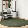 vidaXL Rug HUARTE Short Pile Soft and Washable Forest Green &Oslash; 200 cm