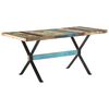 vidaXL Dining Table 160x80x76 cm Solid Reclaimed Wood