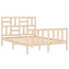 vidaXL Bed Frame without Mattress Double Solid Wood Pine