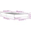 vidaXL Bed Frame without Mattress with LED Lights White 90x200 cm
