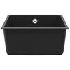 vidaXL Sink Black 430 x 460 mm 80% Quartz and 20% Resin