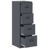 vidaXL File Cabinet with Drawer 2 pcs Anthracite 44 x 50 x 139 cm