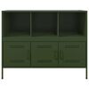 vidaXL Sideboard Olive Green 100.5x39x79 cm Steel