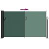 vidaXL Retractable Side Awning Dark Green 117x300 cm