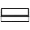 vidaXL Wall Shelf Set 4 pcs Black Oak 65 x 25 x 30 cm Engineered Wood